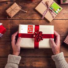 500 Pcs/ Roll Christmas Gift Tags Sticker Name Tags For Christmas Presents Gift Labels,Santa Claus Self-Adhesive Stickers For Christmas Gifts Decoration, Suitable For New Year, Easter, Valentine's Day, Birthday Gifts Home Decor Christmas Decorations Room Decor