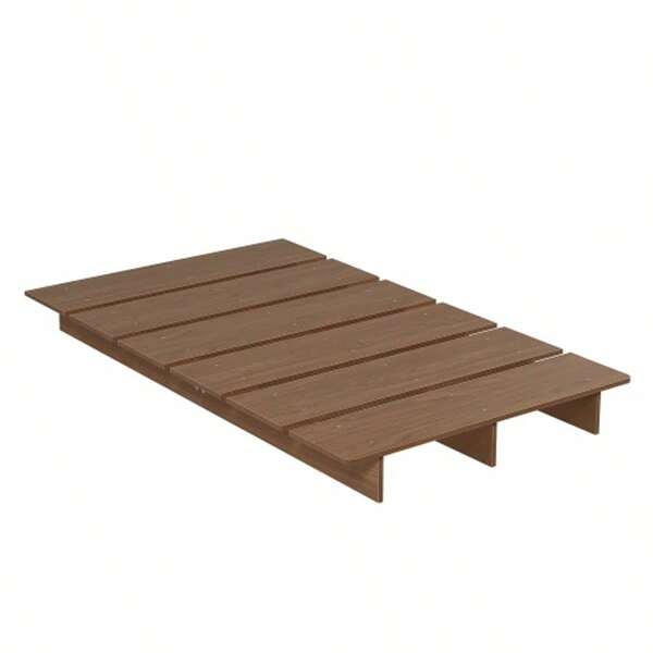 Low-Profile Bed, Stage Bed, Bed Frame, Slatted Bed, Floor Bed, Low Type, SS, S, SD, D, Q, With Legs, Stylish, Wood Grain Finish, Suitable For Single Living, Children's Room, Compact