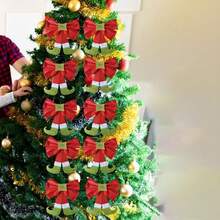 Sprinkle Some Holiday Magic With Pink, Red, And Gold Butterfly Bows - Christmas Decor Must-Have - Red - View 2