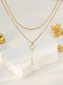 قلادة بزينة هندسيةرمضان - ذهبي أصفر - مشاهدة 11