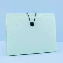 1pc 5-Compartment Accordion File Folder For Students, Cute Transparent Classification Storage Pouch For A4 Multi-Layer Storage Bag - Multicolor - View 12