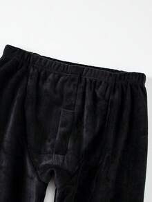 2pcs Men's Thermal Underwear Set, Autumn/Winter Long Johns Crew Neck Thermal Underwear