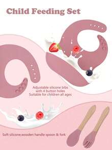 定制姓名 5 件套儿童餐具套装 儿童碗碟 吸盘 碗具 软硅胶围兜 勺子 叉子套装 母子餐具 个性化礼物 冬夜礼物 返校 冬季礼物创意 男孩女孩 情人节 多功能, 装饰性, 字母 精致, 时尚, 婴儿时尚, 柔软蓬松, 色彩鲜艳, 可爱卡哇伊 可爱独特, 定制珍品, 婴儿礼物, 儿童节可爱宝宝, 定制儿童餐具, 轻松舒适 - 彩色 - 查看 9