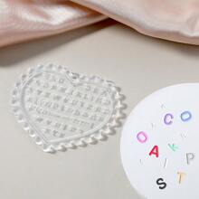 3D Letters Nail Art Silicone Mold, Mini Transparent Alphabet Nail Molds A-Z Letter DIY Craft Carving Nails Art Molds Women Nails Accessories For Pendant Jewellery Home Decor Keychain Necklace Earrings - 紅白色 - 查看 5