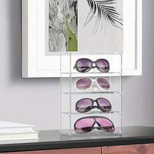1pc Acrylic Display Rack, Organizer For RC Car Models, Sunglasses, Cosmetics, Ideal Choice For Hobbyists And Home Storage, Durable Structural Design