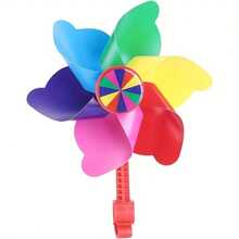 Colorful Pinwheel With Long Pole For Bicycles, Scooters, Balance Bikes,Bicycle Decoration,Cycling
