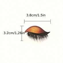 The New Self-Adhesive Shiny Golden Onion Glitter Powder Eyeliner, Eyeshadow And Eyelash Sticker Three-In-One Is Reusable And Suitable For Parties. Halloween, Music Festivals, Christmas, Multiple Colors To Choose From To Create A Thick And Big Eye - 銀色 - 查看 4