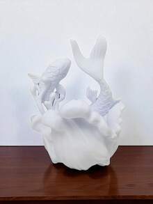 Decoração Enfeites Presente Signo Peixes Decorativo Zodíaco Presente Peixe - Branco - Visão 2