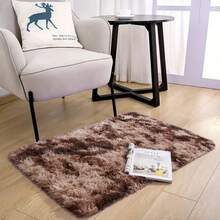 1pc Soft Plush Carpet, Non-Slip Soft Carpet Mat, Very Suitable For Bedroom, Living Room, Bed Decoration