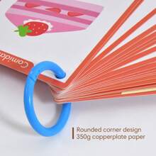 Lachilly Tarjetas didácticas para aprender vocabulario en español, tarjetas de aprendizaje de vocabulario para niños, palabras de alimentos, animales, partes del Body, frutas, verduras, tarjetas cognitivas educativas para preescolar y jardín de infantes, herramientas de aprendizaje de idiomas, recursos y materiales de aprendizaje para el hogar y el aula