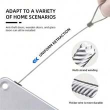 Easy To Install Automatic Door Closer - Adjustable, Surface Mount No Drilling Required, With Sensor, Easy Close - Multicolor - View 8