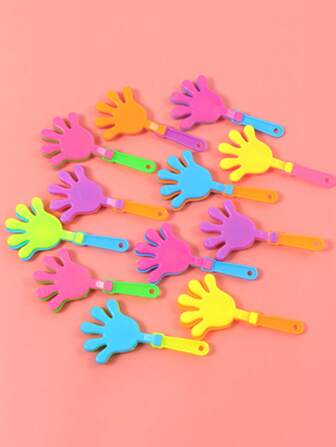 20 piezas Mini Claquetas, Longitud 9.5cm/3.74in/ Ancho 5cm/1.97in Ideal para fiestas de Navidad, cumpleaños y suministros. Adecuado para fiestas de Navidad, regalos de Navidad, regalos de Año Nuevo, regalos de ligas de Navidad, fiesta de vacaciones, claqueta de plástico para fiestas que te traerá carnaval y alegría (se envían 2 modelos al azar)