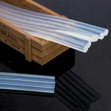 100 piezas Silicon en Barras Delgado para aplicar con pistola de silicón Mayoreo 7x245mm y 1*250mm Hot Melt Sticks - Blanco - Ver 5