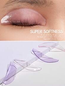 1 Pair Reusable Lash Lift Softening Pads, Ultra Thin Soft Lash Lift Shield For Eyelash Perming Or Eyelashes Dyeing,Can Be Used Brow Tint And Lift, Suitable For Salons And DIY - Multicolor - View 2