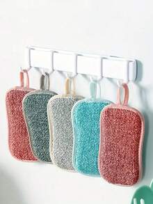 Esponja de cocina de alta densidad para limpiar platos y la cocina, borrador de esponja de poliuretano multifuncional, cepillo de cocina reutilizable y lavable para limpiar ollas y platos sin desprendimiento, paños de limpieza de cocina de varios colores para platos, ollas, sartenes - Frotado suave, para superficies delicadas, cepillo para lavar platos