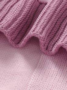 Customizable Embroidered Name Casual Minimalist Children's Knitted Blanket, Baby Blanket, Thick Throw Blanket - Light Pink - View 7