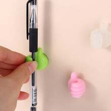 10-Piece Cable Clips - Fun Cord Holder, Silicone Thumb Wall Hooks | For Desk, Wall, Car, Nightstand | Organizes Phone USB Cables, Key Hanger | Random Colors For Office, Dorm And Home Use Cable Organizer Charger Accessories