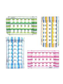 1pc Summer Foldable Water Hammock Inflatable Sea Mattress PVC Floating Sleeping Bed Chair Swimming Pool Beach Lounger Adult Buoy, Beach Essentials, Beach Accessories