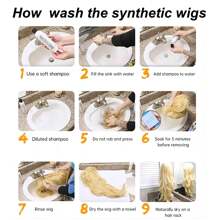 One Piece Black Short Middle-Part Wig For Men Synthetic Short Wigs Men Wig