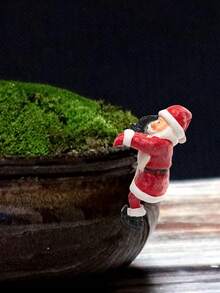 1 pieza Decoración de maceta trepadora navideña, Estatua de Santa Claus y muñeco de nieve para maceta, Estatua de gnomo de resina para decoración navideña, regalo para decoración del hogar, patio y jardín en Navidad. Adecuado para decoración navideña del hogar, decoración de la habitación, decoración del dormitorio.