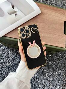 手机壳电镀闪光星磁吸手机壳适用于 Galaxy S25、S24、S24Plus/S24+、S24Ultra、S24FE、S20、S21、S22、S23，软壳全包保护手机壳兼容 11/11 Pro/11 Pro Max/12/12 Pro/12 Pro Max/13/13 Pro/13 Pro Max/14/14 Pro/14 Pro Max/15/15 Pro/15 Pro Max/16/16 Pro/16 Pro Max 防水防震防摔防刮 - 黑色 - 查看 2