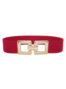 1 女士腰带休闲时尚女士弹力腰带 2 英寸宽大码女士腰带黑咖喱棕卡其色宽松腰带波西米亚风格可爱性感休闲装饰腰带休闲腰带派对情人节居家户外旅行约会瘦身腰带夏季、学校秋季、秋季、万圣节 - 多色 - 查看 10