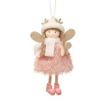 Christmas Decorative Hanging Ornaments, Santa Hat, Reindeer Antlers, Girl, Christmas Tree Decor, Small Pendant Home Decor Christmas Decorations Room Decor