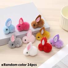 لعب أرنب من القماش الناعم - ألعاب تفاعلية لقطط، لا تحتاج بطاريات، مصنوعة من مواد قماشية متينة مناسبة لجميع أنواع القطط - ألعاب للقطط للمضغ واللعب، ديكور أرنب كرتوني جميل للأعياد، إكسسوارات للتصوير الفوتوغرافي؛ قطط، هدايا عيد الحب، رمضان، عيد الفصح - متعدد الألوان - مشاهدة 10