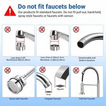 Sink Water Purifier, Faucet Water Purifier (Without Light), Activated Carbon Faucet Water Purifier Can Remove Chlorine, Scale, Heavy Metals, And Odors, And Comes With 2 Filter Cartridges - Multicolor - View 7