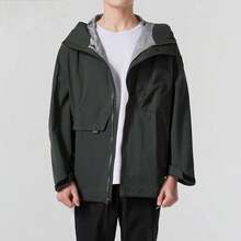 Under Armour Men's Hooded Zip-Up Loose Comfortable Woven Jacket - Dark Green - View 3