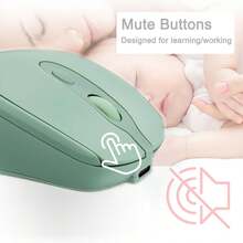 Silent Button Rechargeable Wireless Mouse, 2.4G/BT Dual-Mode Wireless Mouse, Ergonomic Design, Plug And Play, Connect And Use, Portable Office Computer Mouse Suitable For Tablets, Mobile Phones, Laptops, 4 Buttons, Built-In 300MAh Lithium Battery, TYPE C Charging Interface