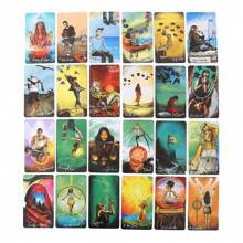 78 Stück Light Seer Tarot Karten mit Eisenbox, englische Version Wahrsagekarten, geeignet als Geschenk für Frauen zu Halloween, Weihnachten, Valentinstag, Neujahr (PDF Handbuch)