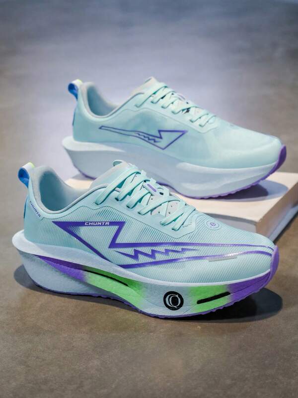 Men's Breathable Road Running Shoes - Shock-Absorbing & Wear-Resistant Sole, EVA Cushioning, Lightweight Low-Top Sneakers With Striped Design, Suitable For Gym, Jogging And Daily Wear, Fashionable Sports Style With EVA Soft Insole