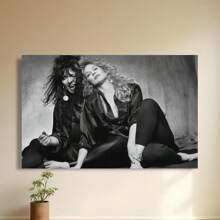 Framed  HEART Rock Band Music By Ann Nancy Wilson  Wall Art Decoration, Black & White Home Decor For Music Fans, Artist Collection, Home Decor - 框架 - 查看 2