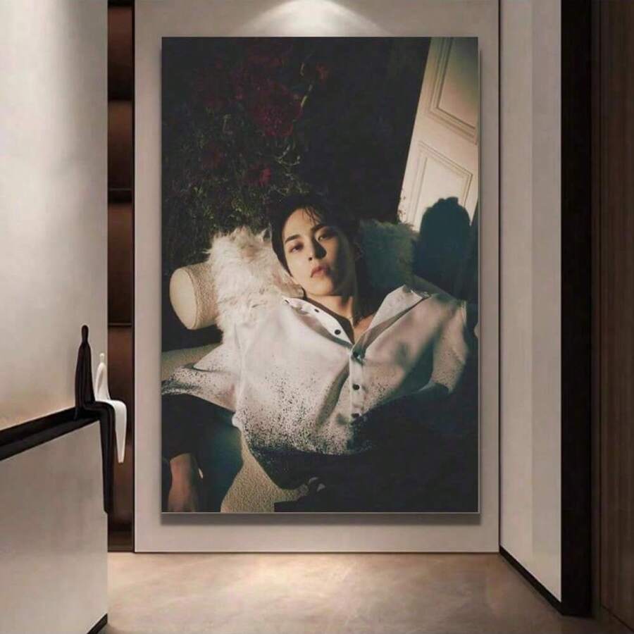 Framed XIUMIN EXO EXIST Hear Me Out Music KPOP ARTIST ALBUM COVER Print On Canvas Painting Wall Art For Living Room Home Decor Boy Gift