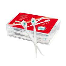 1 Caixa com 20 Peças de Escovas de Dente Descartáveis Minúsculas com Pasta de Dente de Pérola Fresca Embutida, Sem Necessidade de Água, Escova de Dentes Oral Portátil Multifuncional para Viagem, Limpeza Bucal Refrescante