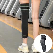 1pc Sports Knee Pad, Thickened Polyester Material, Suitable For Various Fitness Exercises And Training, Adult Daily Warmth Sports Knee Pad, 3 Colors Available