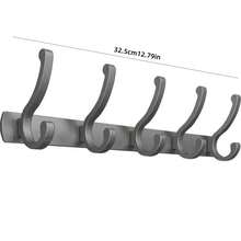 门上挂钩，无需钻孔壁挂式衣帽架，衣帽架，玄关衣橱挂钩，多功能家用衣架 - 彩色 - 查看 13