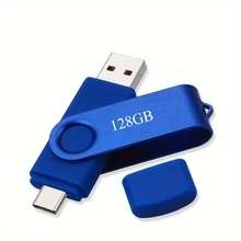 High-Speed USB Flash Drive With Type-C 128GB/ 256GB/512GB/1TB/2TB, Instant Plug & Play OTG Memory Stick For Smartphones, Tablets, PCs - 128GB - Xem 1