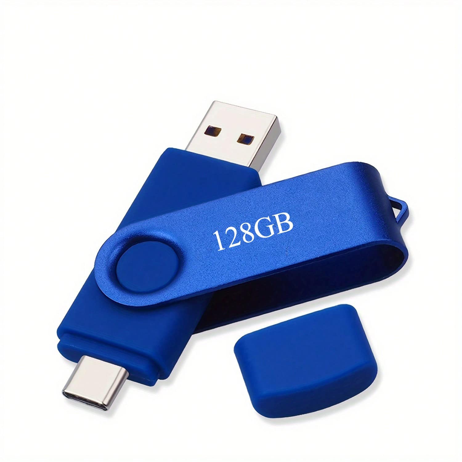 High-Speed USB Flash Drive With Type-C 128GB/ 256GB/512GB/1TB/2TB, Instant Plug & Play OTG Memory Stick For Smartphones, Tablets, PCs - 128GB - Xem 1
