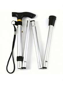 1 st justerbara promenadkäppar i aluminium - hopfällbar och lätt resestav med ergonomiskt handtag och halkfri gummispets, hopfällbar för seniorer/vandring/daglig användning - mobilitetshjälpmedel, stöd för äldre, vandringsstav, nödvändigt för flygplatsresor, hopfällbar käpp, lätt promenadstav, resetillbehör, presentidé för seniorer! - Enkel version - Visa 9