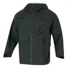 Under Armour Men's Hooded Zip-Up Loose Comfortable Woven Jacket - Dark Green - View 1