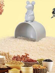 Muỗng xay gạo hình chuột dễ thương - Cốc đong gạo gia dụng - Muỗng múc gạo hoạt hình nhà bếp - Xẻng sàng bột - Cốc đong gạo đứng sáng tạo - Đồ dùng nhà bếp - Phụ kiện nhà bếp - Dụng cụ nhà bếp - Xám - Xem 7