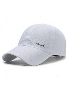 1pc Lightweight Outdoor Baseball Cap, Solid Color Sun Hat Breathable For Spring/Summer Outdoor