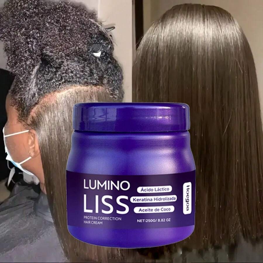 Hoegoa Protein & Coconut Oil Straightening Cream - Nourishes, Softens & Creates Silky Smooth Shiny Hair - Helps Improve Frizz & Curls Naturally Without Damage - Keeps Straight Hair Smooth, Healthy & Non-Frizzy - Suitable For Women With Long Hair & All Hair Types - Clean, Fragrant Formula - Helps Maintain Light Beige Tones - For Seasonal Hair Care & Day-Night Use - 紫色 - 查看 1