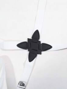 1Pc Elastic Shoulder Strap Clip, Side Clip Design, Crossover Adult Men's And Women's Suspender Strap Autumn-Winter Accessories Halloween Costume,Suitable For Teens, Youth,Men,Casual, Outdoor, Athletic, Vacation, Graduation Gifts, Birthday, Daily Wear - Multicolor - View 3