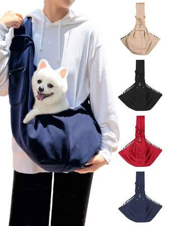 新款秋冬猫咪宠物背包、单肩包、斜挎包、猫咪背包、狗狗背包，适用于博美犬猫背包、猫咪背包自行车拖车