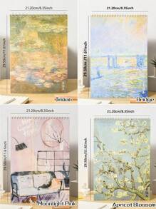 1 件 A4 白玫瑰图案金属线圈素描本，50 页，高品质螺旋装订素描本，适合素描、绘画、绘画，适合成人初学者/艺术家/学生，适用于学校/艺术工作室/家庭艺术创作，绘画学习的艺术用品，送给老师/同事/学生/同学/最好的朋友的小礼物，返校季节