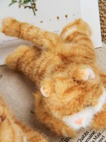 姜猫毛绒玩具 - Playful Ease - 永恒伙伴 - 橙色 11 英寸泰迪熊毛绒玩具儿童玩具、圣诞节礼物、万圣节礼物、节日礼物、儿童礼物