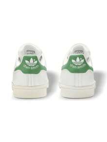 Adidas Stan Smith 经典皮革网球鞋 OrthoLite® 舒适耐磨橡胶鞋底 日常街头风 B24105 - 白色/綠色 - 查看 4